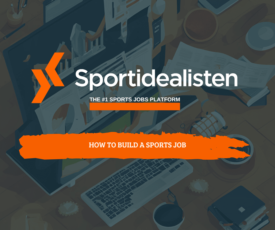 Busy desktop with tools and graphs of how to build a sports job