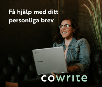Personligt brev, Cowrite, Cover Letter, Framgångsrikt Personligt brev, Successful Cover letter