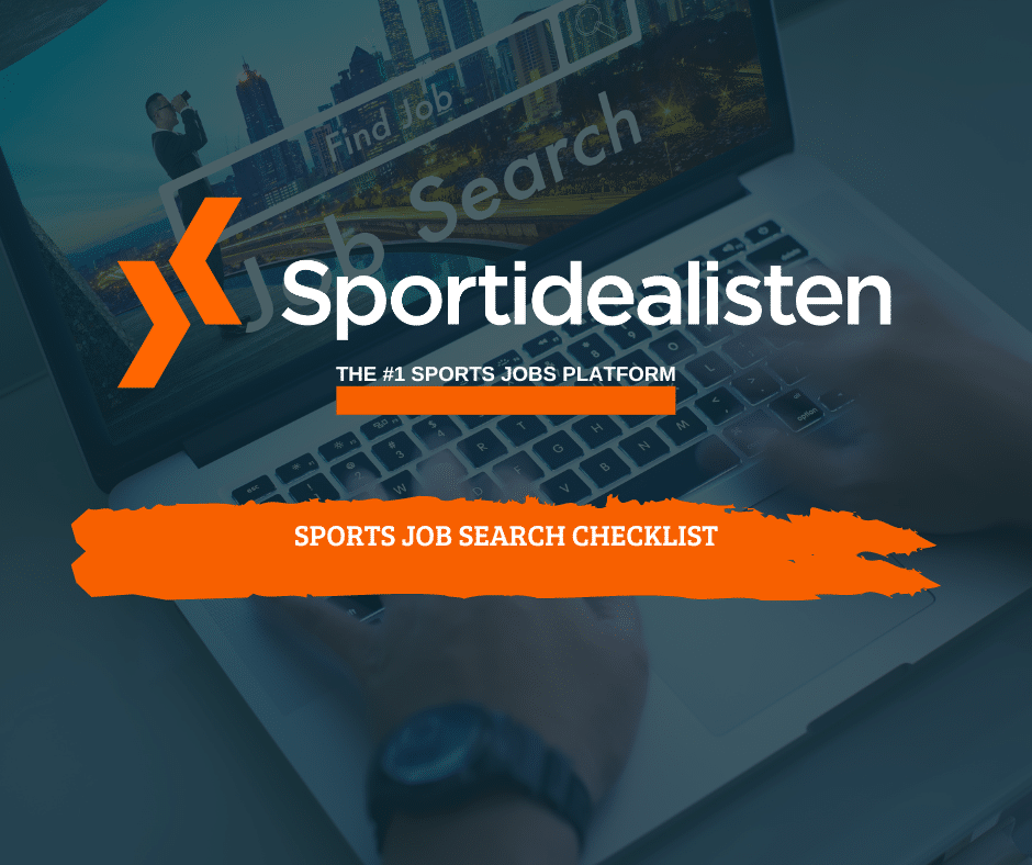 sports job search checklist