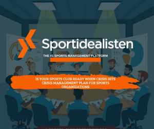 sports club members in meeting for crisis planning