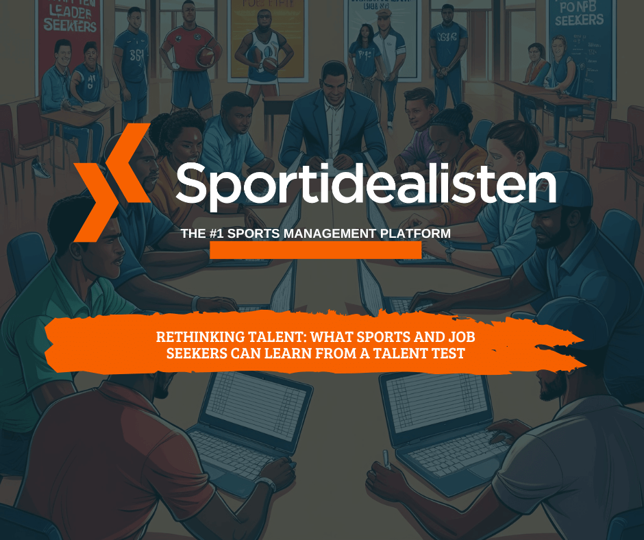 sports and job seekers makes a talent test